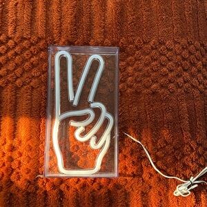 Peace Sign Neon Light